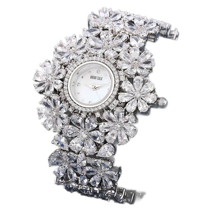 Niche Design Exquisite Full Zircon Starry Sky Temperament Watch Women's Simple Fashion European and American Style
